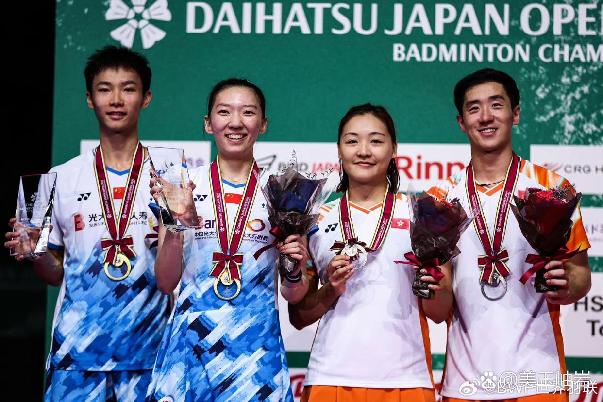 为队友复仇！兴邦组合2-1世界第五夺日本赛混双冠军(兴邦2009x)